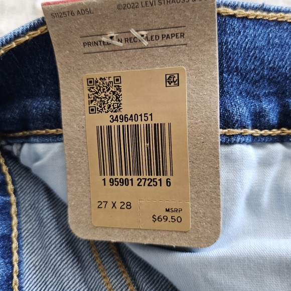 Levi's Wedgie Straight Jeans NWT - Picture 6 of 7